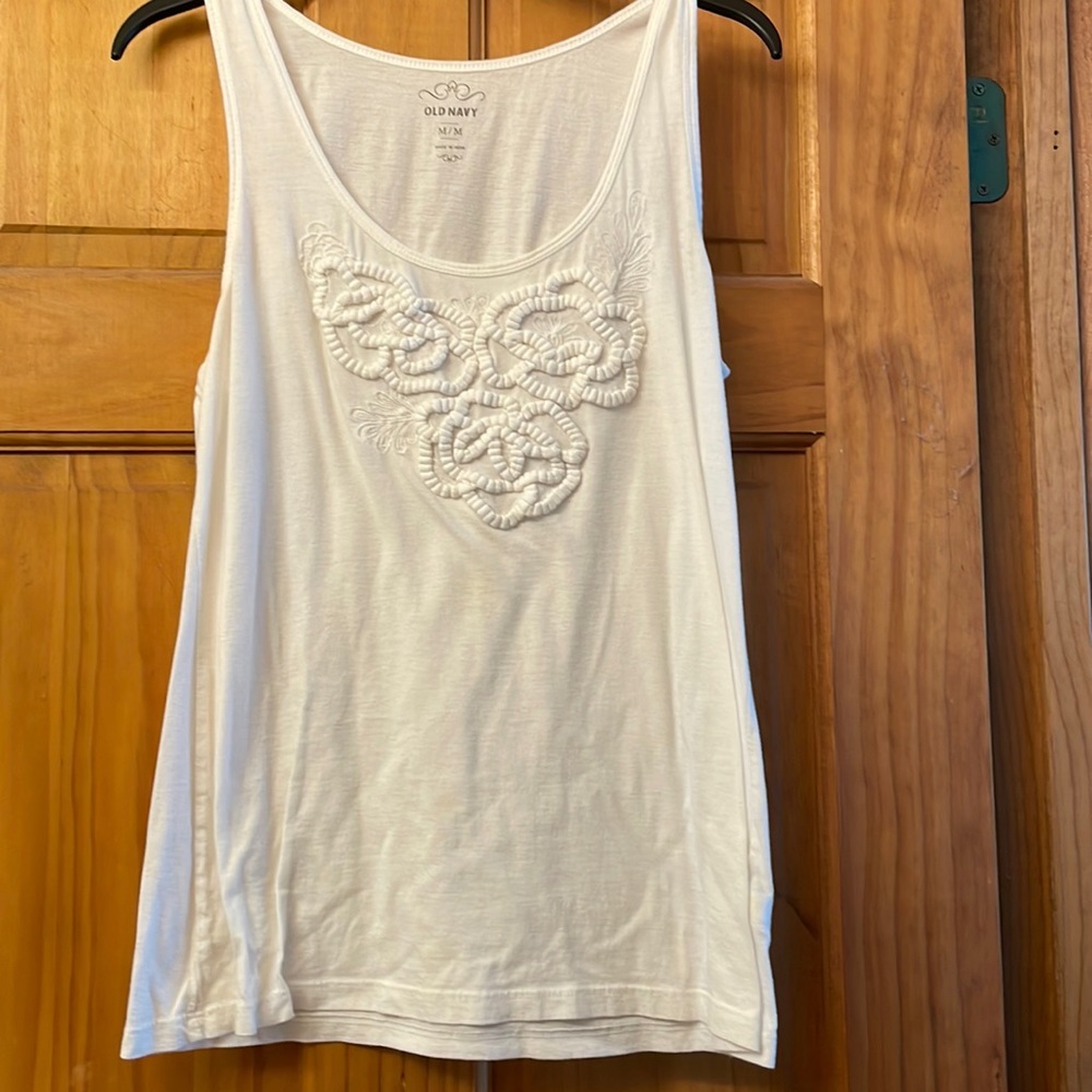 White Old Navy tank top